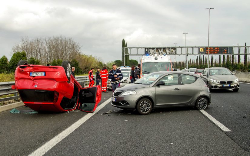 photo of highway crash